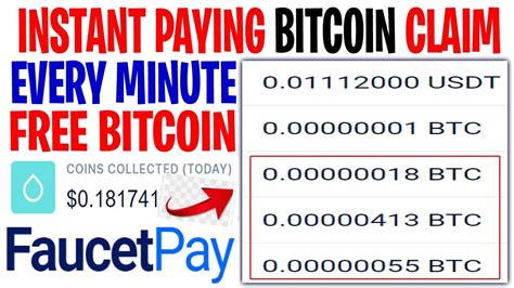 Instant Pay Bitcoin Faucet High Paying Bitcoin Claim Earn Free