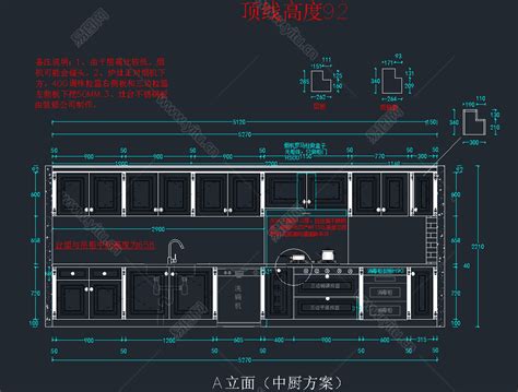 精品室内设计厨房类整体橱柜cad图库，厨房cad图纸下载 素材下载易图网cad设计图纸库