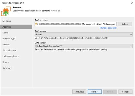 Step 3 Specify Credentials And Region Settings User Guide For