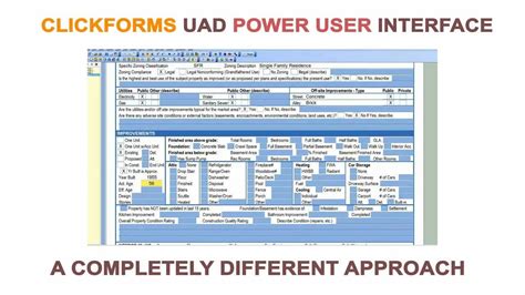 Uad Clickforms For Appraisers By Bradford Technologies Uniform Appraisal Dataset Youtube