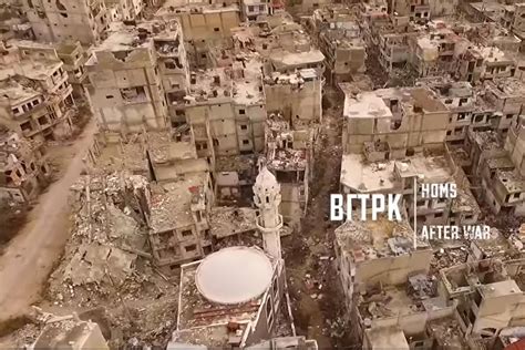 Syria Drone Footage Shows Homs Devastation After Years Of War World