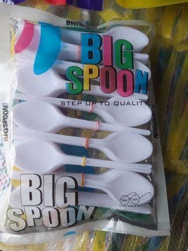 Big Spoon White Disposable Plastic Spoon At Rs Packet Plastic