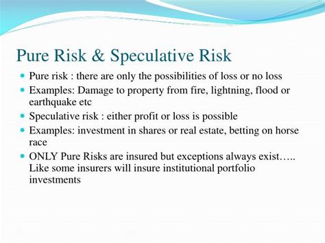 Speculative Risk Meaning And Examples At Basil Wade Blog