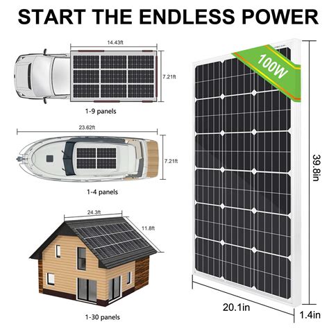 Eco Worthy W Volt Solar Panel Polycrystalline Watt Solar