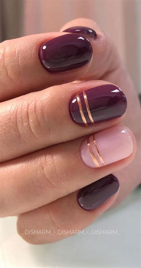 48 Most Beautiful Nail Designs To Inspire You Plum And Pink Nails