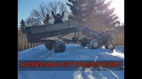 Homemade Atv Dump Trailer Part 3 Complete Youtube