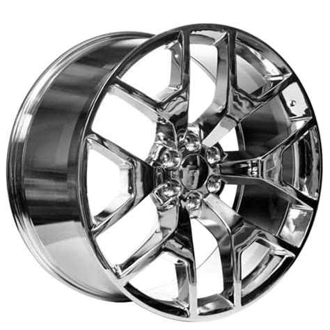 22 Gmc Sierra Wheels 288 Chrome Oem Replica Rims Vc022 1