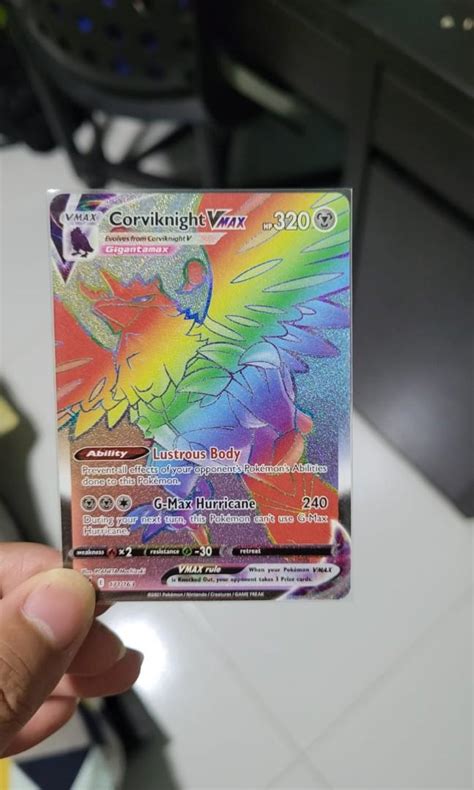 Corviknight Vmax Pokemon Tcg Rainbow Rare Battls Styles Hobbies Toys