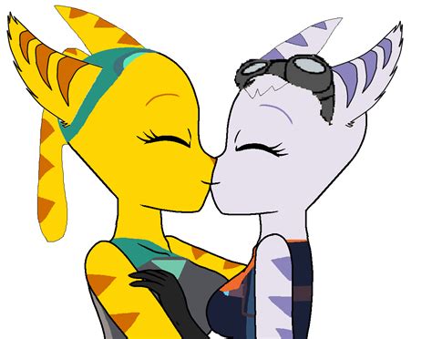 Rivet And Angela Kiss By Teaganm On Deviantart