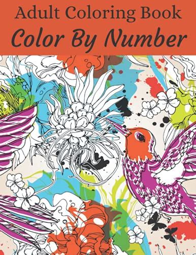 Adult Coloring Book Color By Number Large Print Color By Number Adult