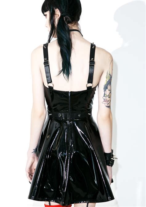 Current Mood Darby Pvc Skater Dress Dolls Kill