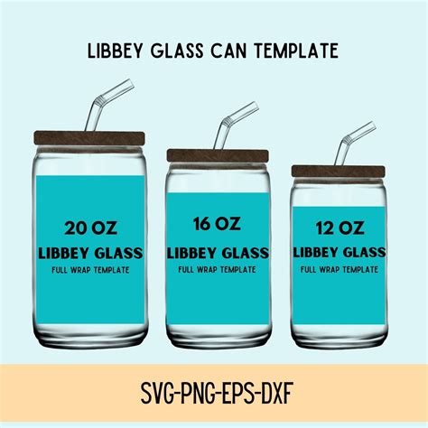 16 oz 20 oz modèles pour Libbey verre peut fichier Svg pour Etsy Canada