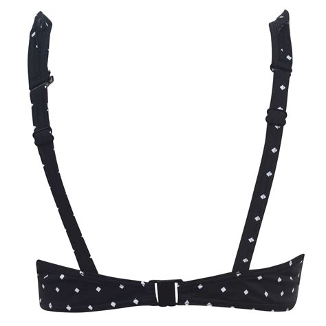 Freya Jewel Cove Underwired Plunge Bikini Top Blk Black Frasers