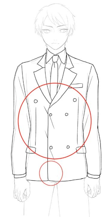 Como dibujar un traje formal versión masculina MediBang Paint the