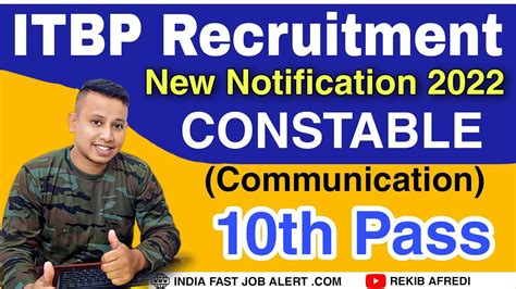 Itbp Constable And Head Constable Recruitment 2022 Head Constable