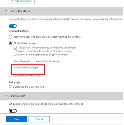 Dlp Notification Email Address Microsoft Community