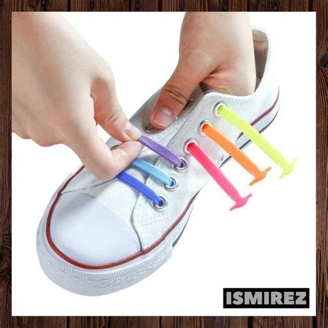 16pcs Tali Kasut Tak Perlu Ikat Silicone Shoelaces No Tie Shoe Laces