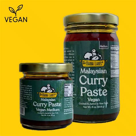 Malaysian Vegan Medium Curry Paste Gluten Free Top Rated Pastes · Mama Lams