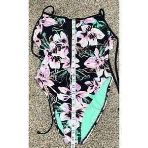The Bikini Lab Swim Nwt The Bikini Lab Floral Piece Halter Swim