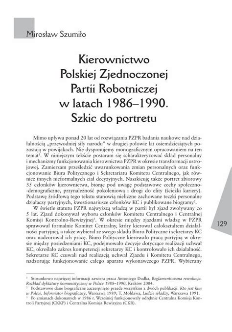 Pdf Kierownictwo Polskiej Zjednoczonej Partii Obraz Podziemnej