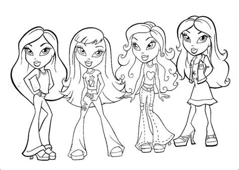 Bratz 7 Coloring Page - Free Printable Coloring Pages for Kids