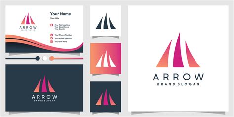 Arrow logo design vector with creative unique concept 10752838 Vector ...