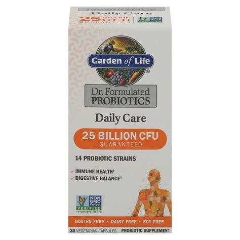 Garden of Life Dr. Formulated Probiotics Daily Care, Vegetarian ...