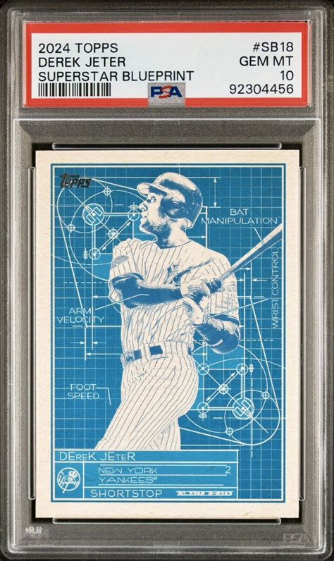 2024 Topps Series 1 DEREK JETER Superstar Blueprint PSA 10 SB 18