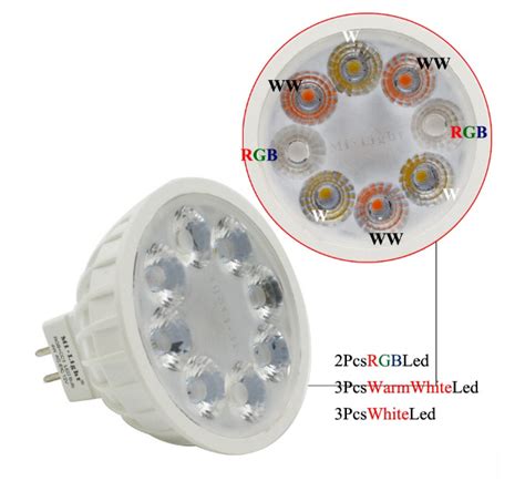 4W MR16 RGB CCT Milight FUT104 Bulb 12V Dimmable LED Spotlight Smart Lamp