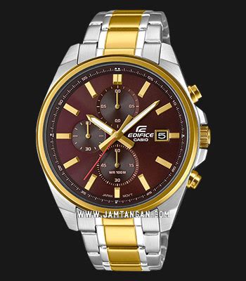 Casio Edifice EFV 610SG 5AVUDF Chronograph Men Dark Brown Dial Dual