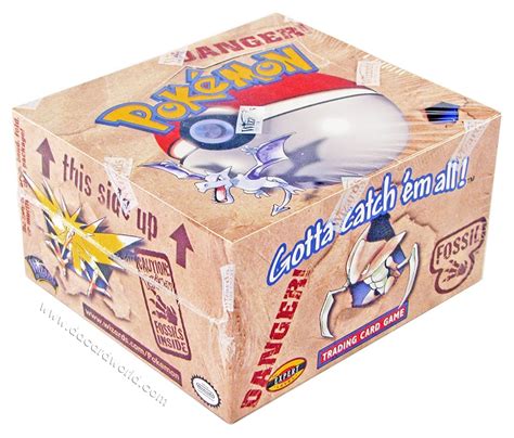 Pokemon Fossil Unlimited Booster Box Da Card World