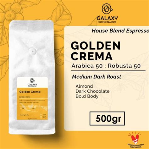 Jual Espresso House Blend Golden Crema Gr Coffee Beans Biji Bubuk