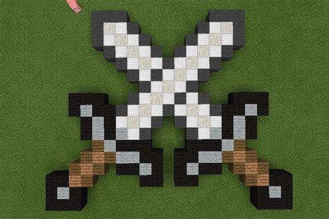 Minecraft Swords Crossed