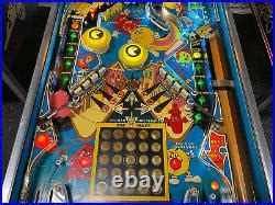 Bally Mr And Mrs Pacman Pinball Machine Leds Plays Great Pinball