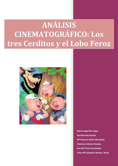 PDF ANÁLISIS CINEMATOGRÁFICO Los tres Cerditos y el PDF