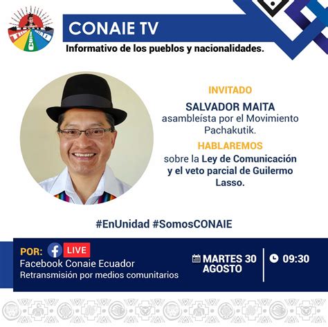 CONAIE On Twitter CONAIE TV Informativo De Los Pueblos Y