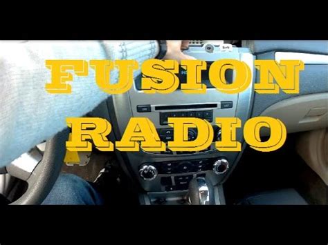 Ford Fusion Radio Problems