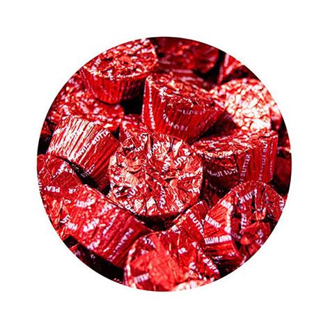 Palmer Red Foiled Peanut Butter Cups: 4LB Bag | Candy Warehouse