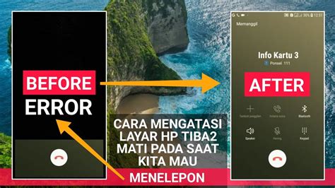 Cara Mengatasi Layar Hp Tiba Tiba Mati Pada Saat Kita Mau Menelepon