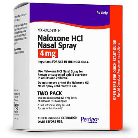 Padagis Naloxone Hcl Nasal Spray 4 Mg 2 Dose Pack — Mountainside