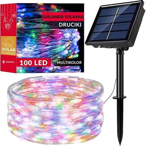 Lampki choinkowe 100 Led 12 m druciki multikolor oświetlenie świąteczne