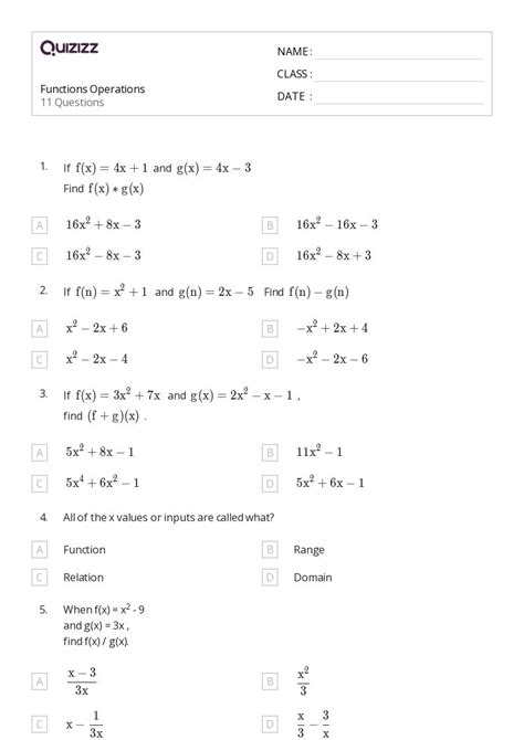 50 Math Worksheets For 10th Grade On Quizizz Free Printable