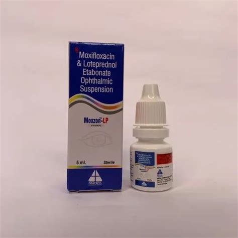 Moxzon Lp Moxifloxacin Loteprednol Etabonate Opthalmic Suspension Eye