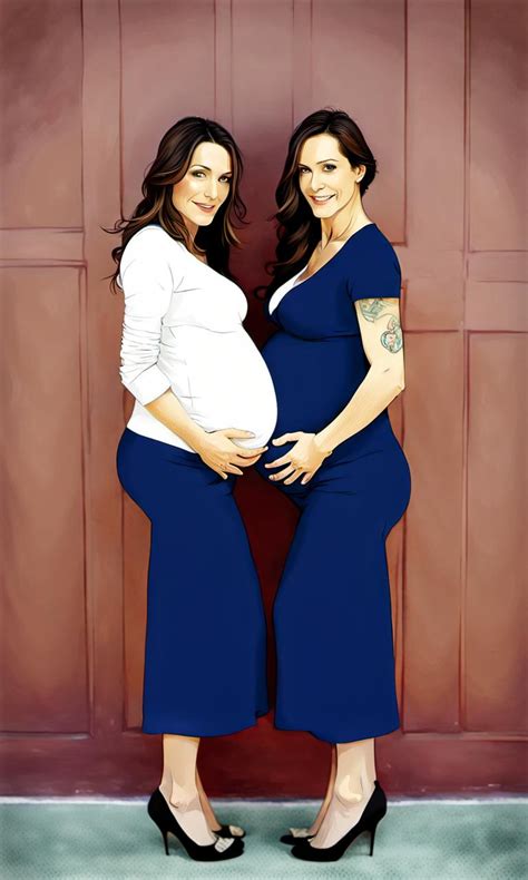 Very Pregnant Lesbian Twin Milfs By Tiamatnightmare On Deviantart