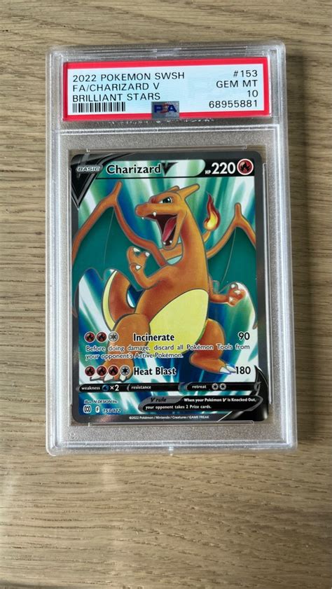 Charizard V Brilliant Stars PSA10 Hobbies Toys Toys Games On