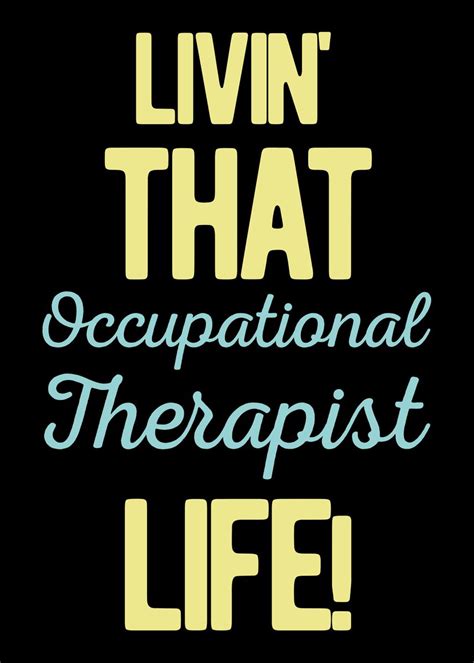 Occupational Therapist Poster Picture Metal Print Paint By Visualz