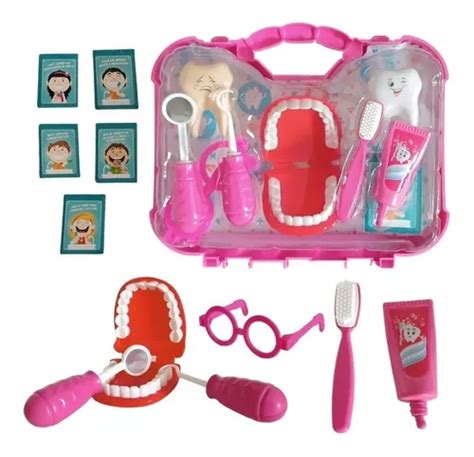 Maleta Dentista Grande Kit Infantil Brinquedo Promo O Parcelamento