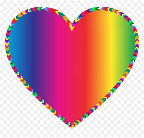 Multi Color Exploding Heart Clipart Colorful Border Design Rainbow