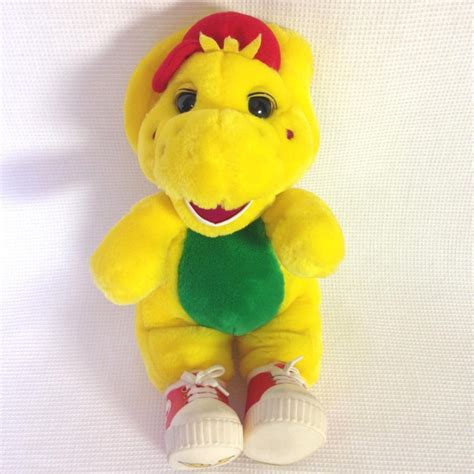 BJ Barney Yellow Plush Plastic Shoes Vintage 1994 Lyons Group Golden Bear | #1912378926