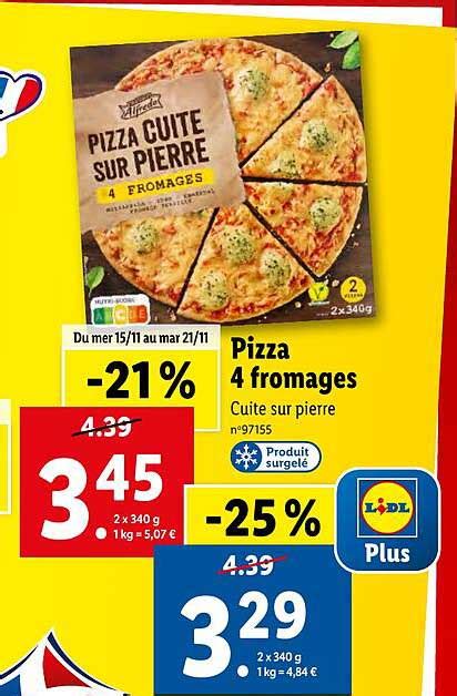 Promo Pizza Fromages Chez Lidl Icatalogue Fr